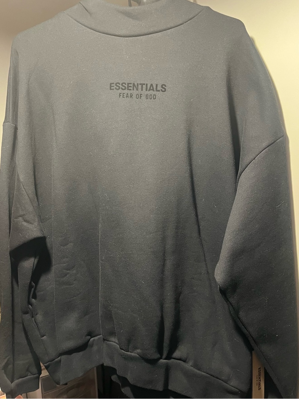 Black Essentials Hoodie New with tags